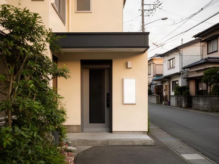 青森市松尾にある録音スタジオの入口と周辺の落ち着いた街並み、来訪前に場所を確認できる外観